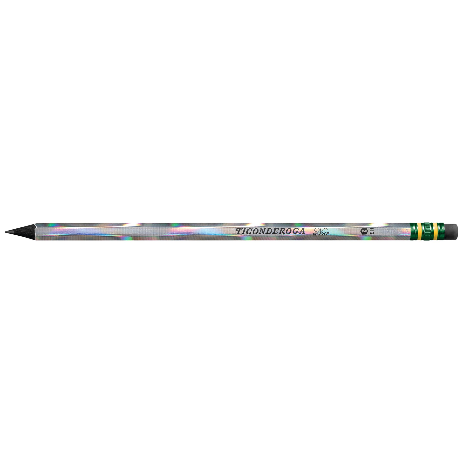 slide 3 of 5, Ticonderoga Noir Wooden Pencils Noir Holographic Sharpened 12ct, Holographic, 12 Ct, 12 ct