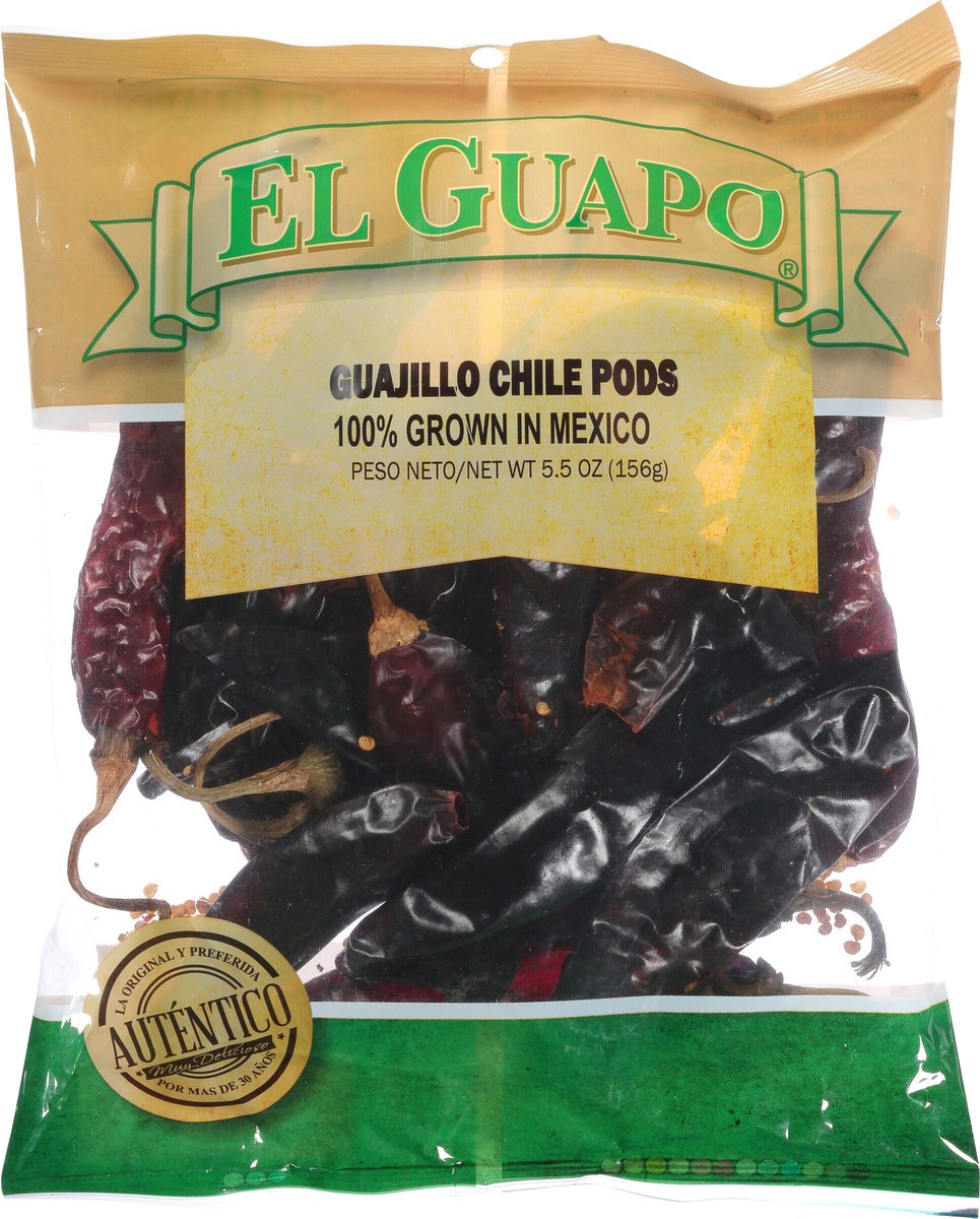 slide 6 of 9, El Guapo Premium Guajillo Chile Pods, 5.5 oz