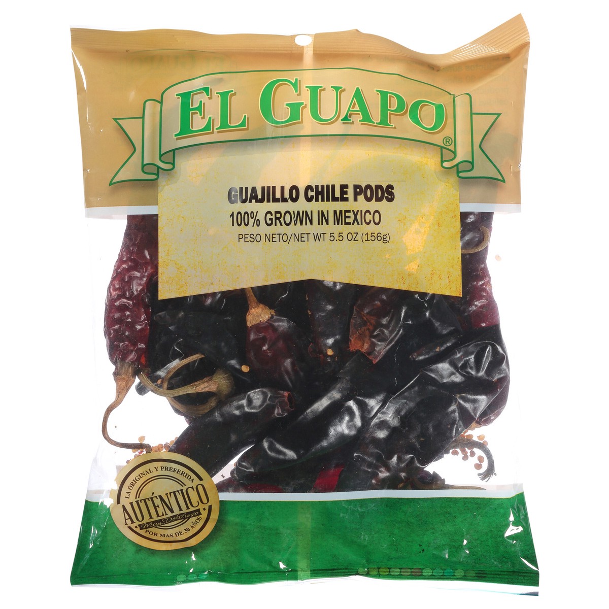 slide 1 of 9, El Guapo Premium Guajillo Chile Pods, 5.5 oz