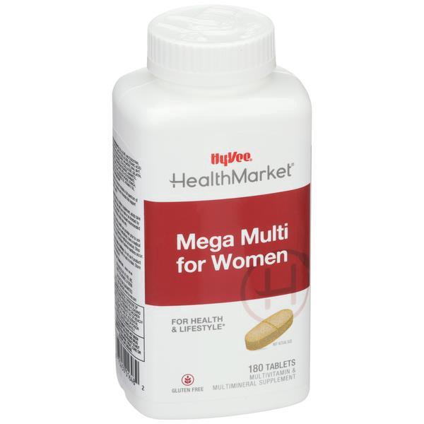 slide 1 of 1, Hy-Vee Healthmarket Mega Multi For Women Dietary Supplement, 180 ct