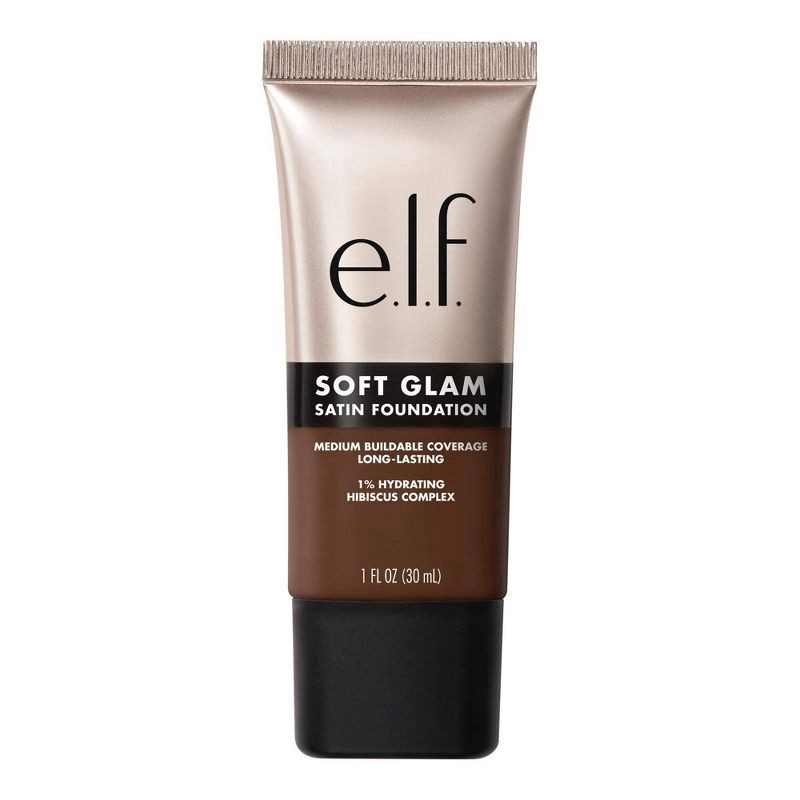 slide 8 of 12, e.l.f. Soft Glam Satin Foundation - 63 Rich Warm - 1 fl oz, 1 fl oz