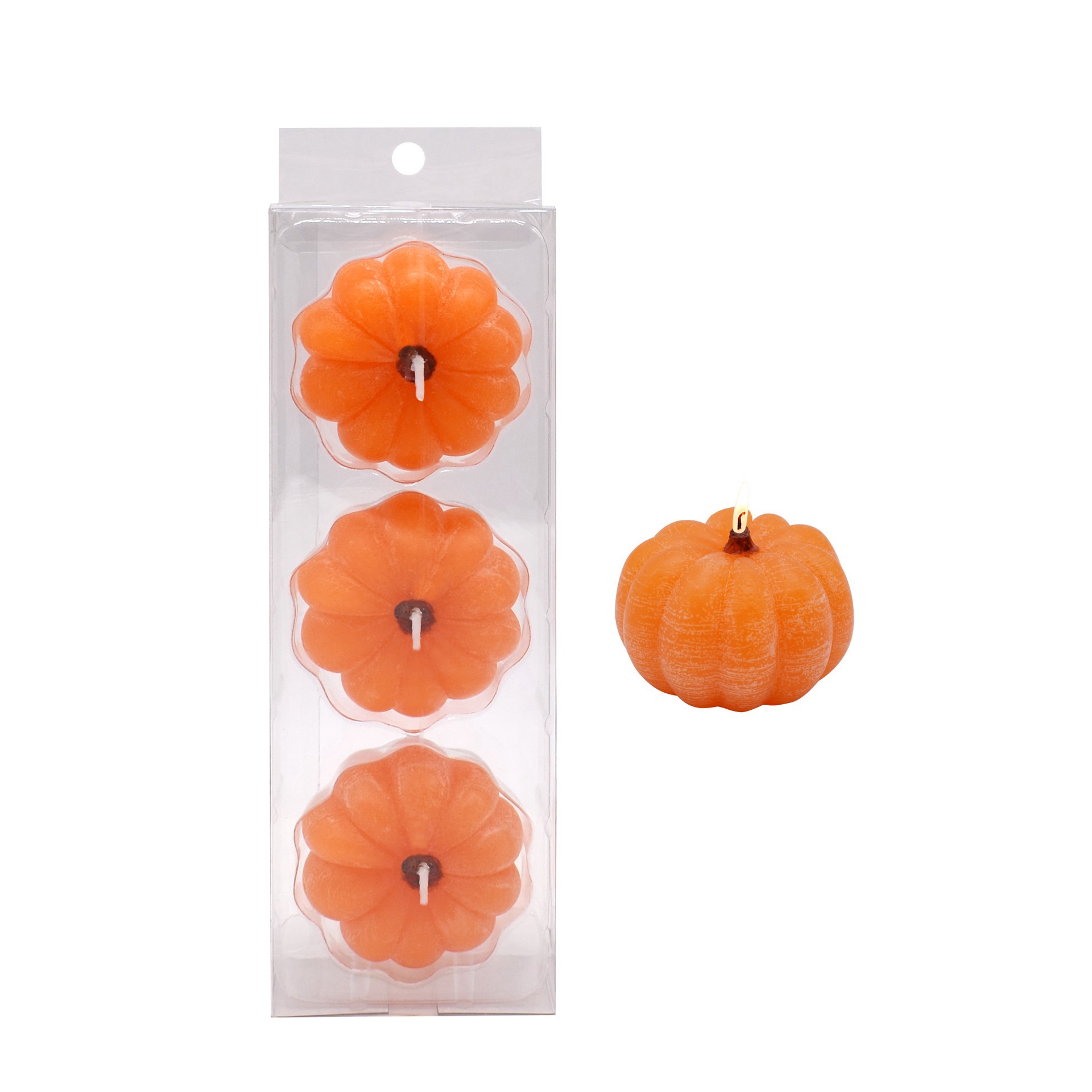 slide 2 of 3, 1.25" Pumpkin Votive Candles, 3ct. By Ashland, 3 ct