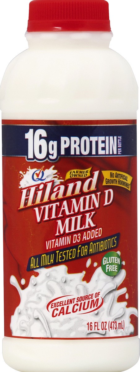 slide 4 of 6, Hiland Dairy Homogenized Milk, 16 oz