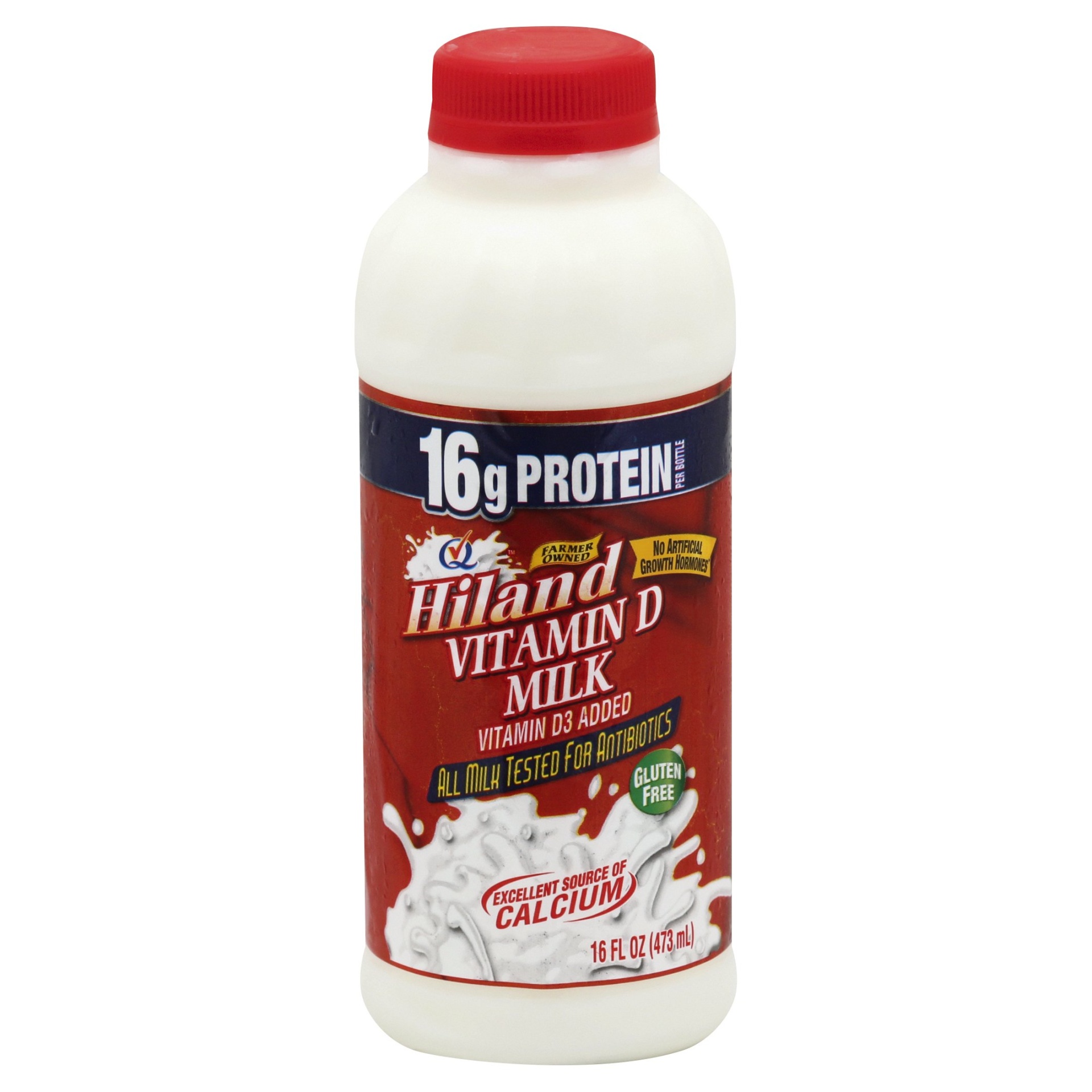 slide 1 of 1, Hiland Dairy Homogenized Milk, 16 oz