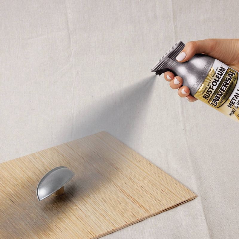 slide 5 of 11, Rust-Oleum 11oz Universal Metallic Spray Paint Dark Steel, 11 oz