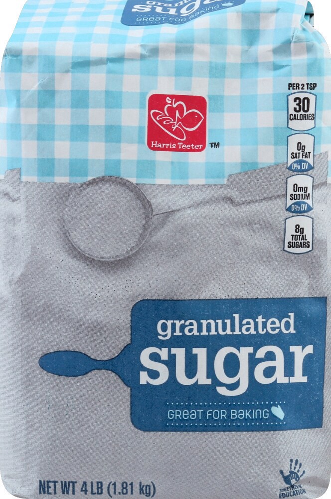 slide 2 of 2, Harris Teeter™ Granulated Sugar, 4 lb