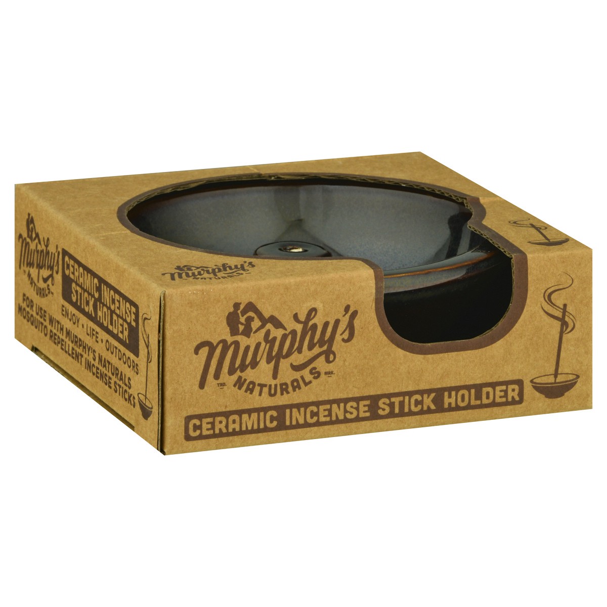 slide 2 of 9, Murphy's Naturals Murphy's Ceramic Incense Stick Holder, 1 ct