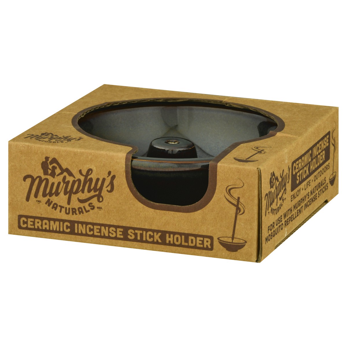 slide 3 of 9, Murphy's Naturals Murphy's Ceramic Incense Stick Holder, 1 ct