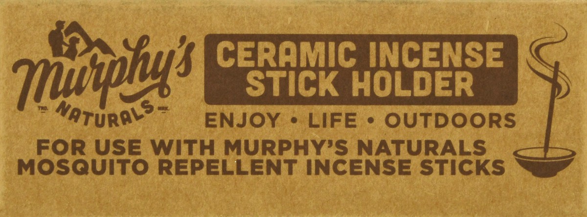 slide 5 of 9, Murphy's Naturals Murphy's Ceramic Incense Stick Holder, 1 ct