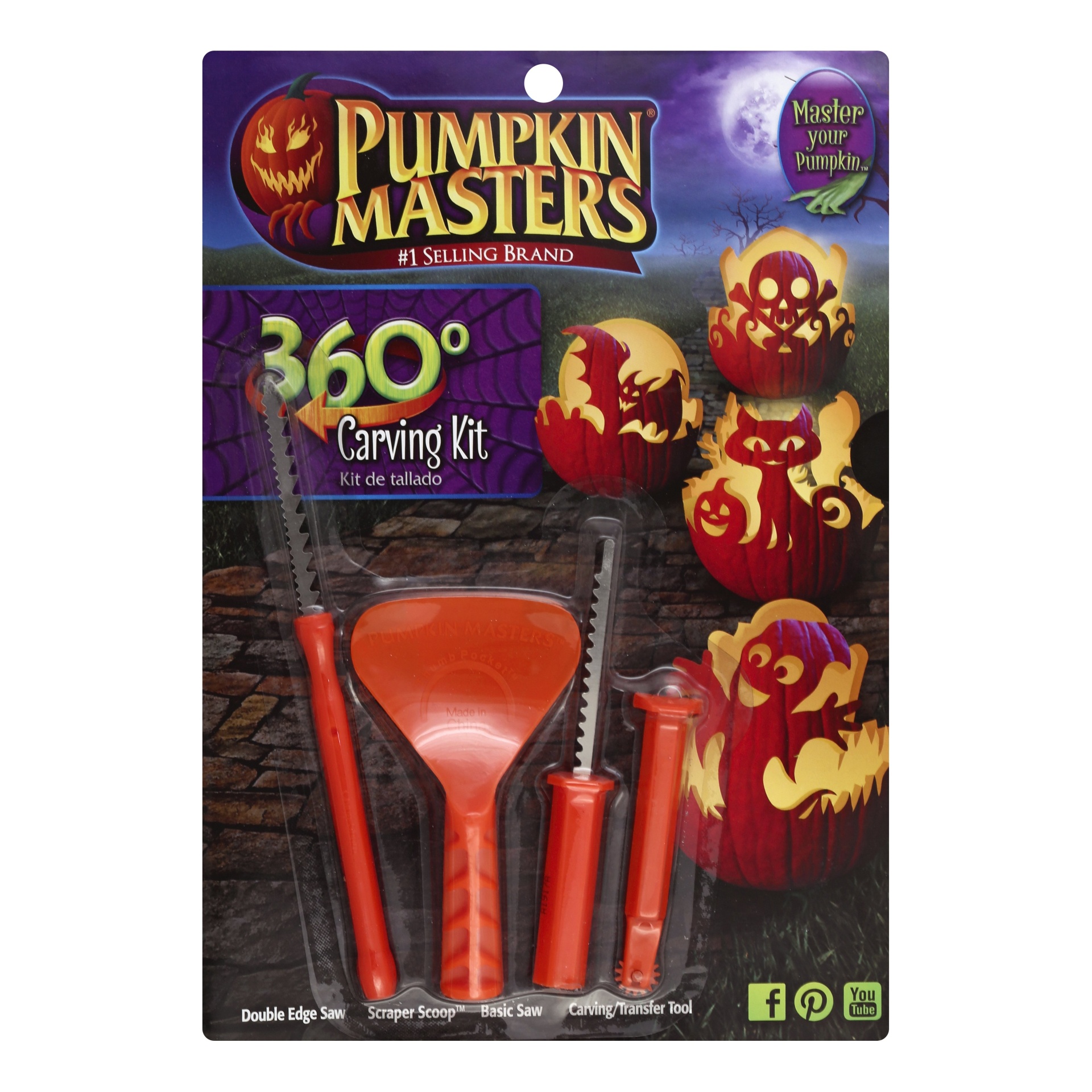 slide 1 of 1, Pumpkin Masters 360 Carving Kit 66963, 1 ct