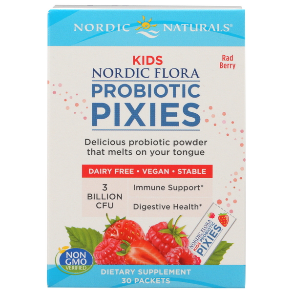 slide 1 of 1, Nordic Naturals Kids Red Berry Probiotic Pixies Packets, 30 ct