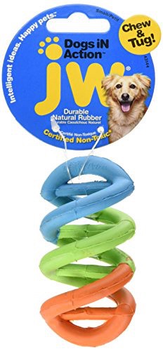 slide 8 of 10, JW Pet Dogs In Action Rubber Dog Toy, 1 ct