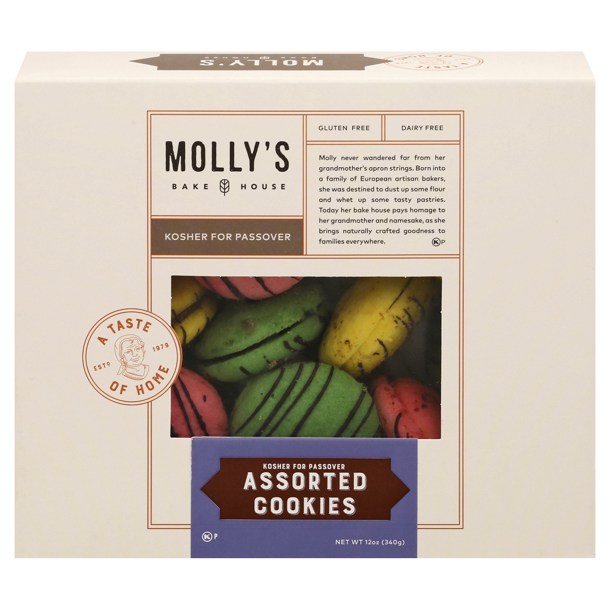 slide 1 of 10, Molly's Bake House Kosher for Passover Assorted Cookies, 12 oz