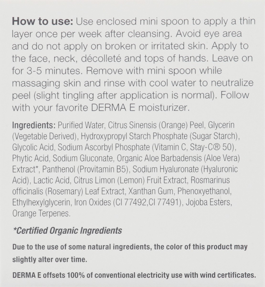 slide 5 of 9, Derma E Vitamin C Instant Radiance Citrus Facial Peel 2 oz, 2 oz