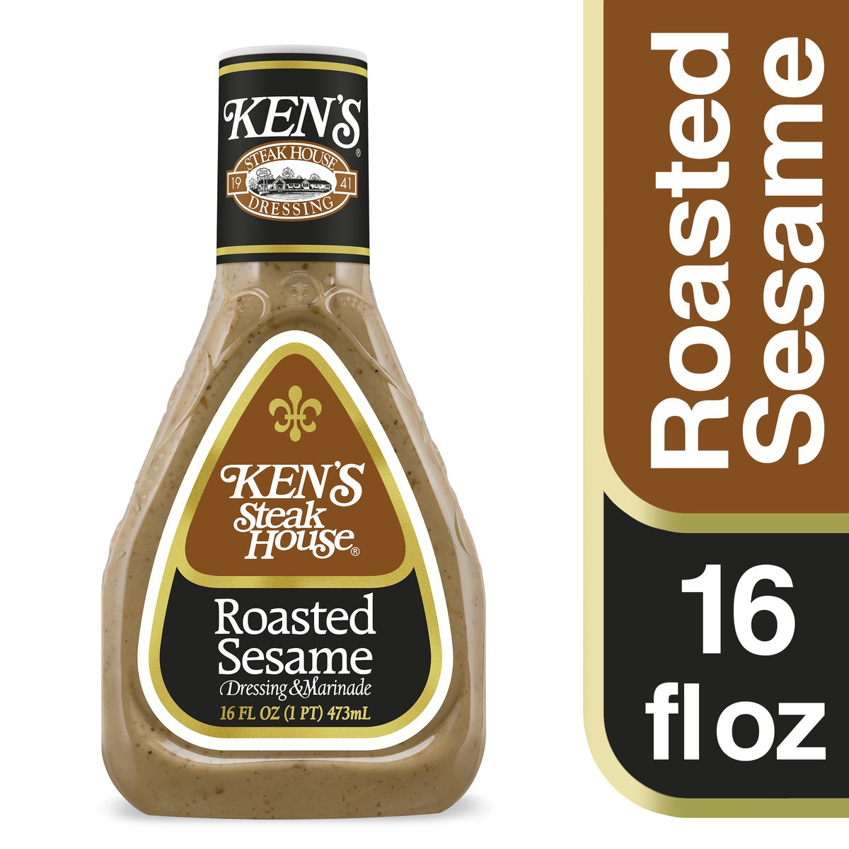 slide 1 of 5, Ken's Steak House Roasted Sesame Dressing & Marinade 16 fl oz, 1 ct