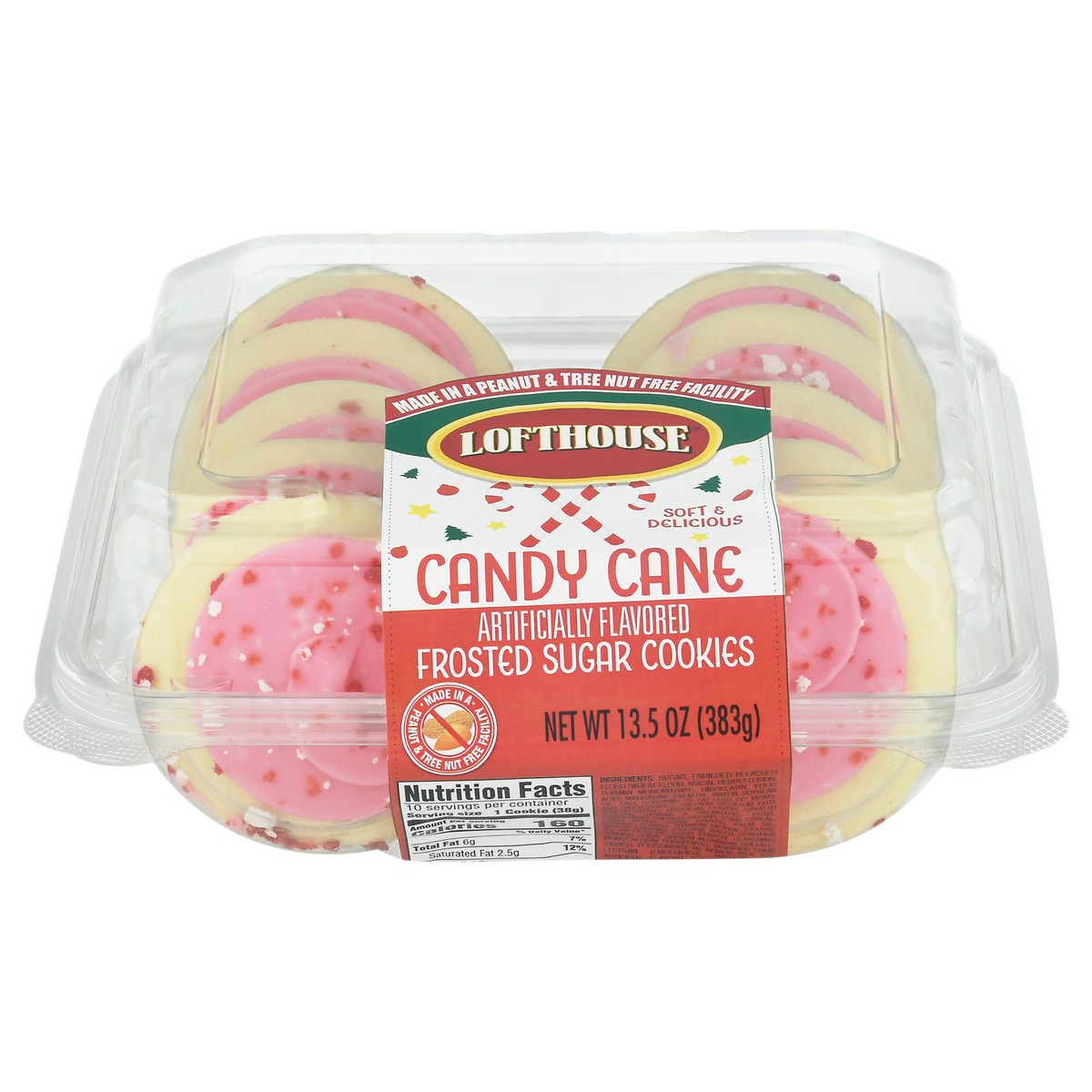 slide 10 of 15, Lofthouse Frosted Sugar Candy Cane Cookies 13.5 oz, 13.5 oz