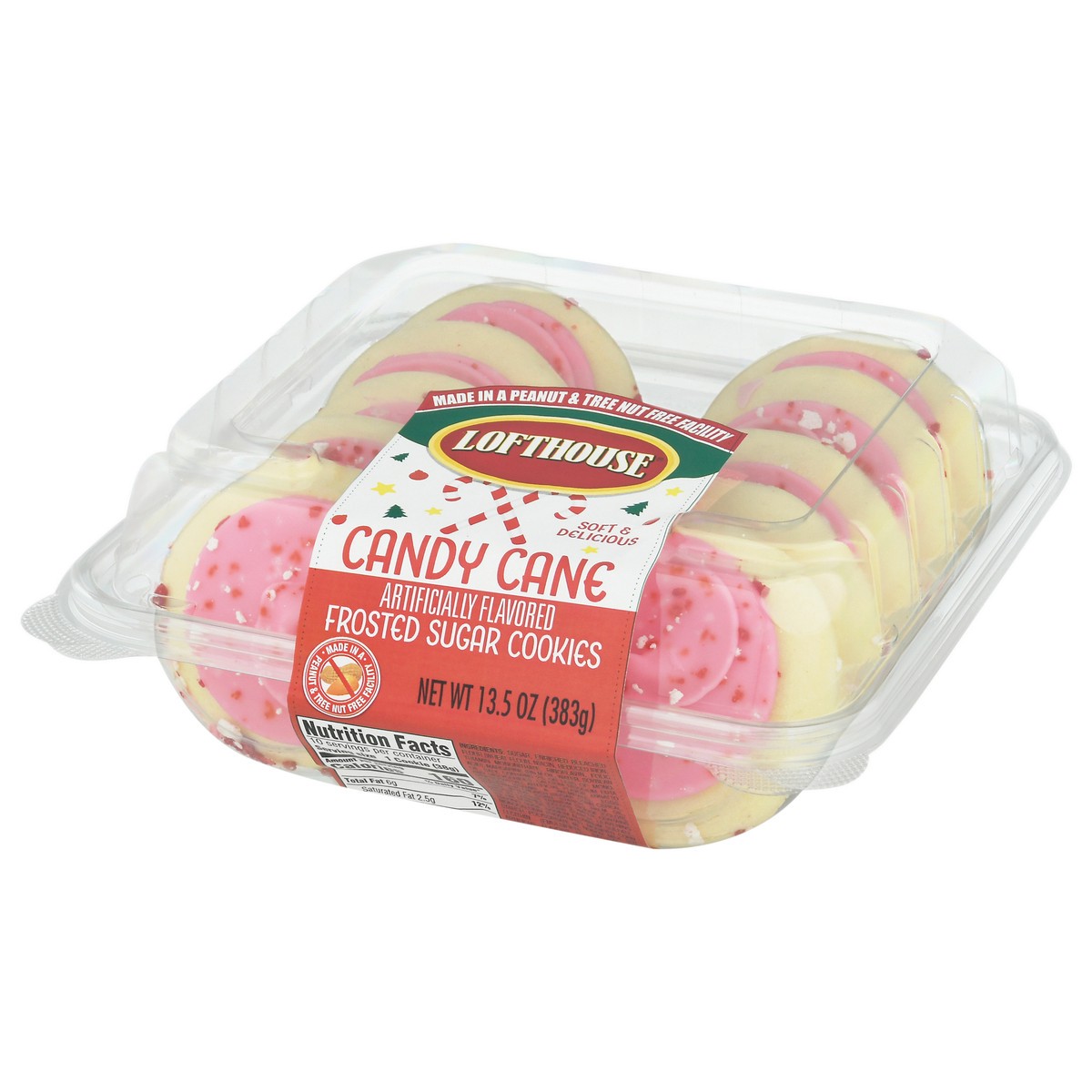 slide 6 of 15, Lofthouse Frosted Sugar Candy Cane Cookies 13.5 oz, 13.5 oz