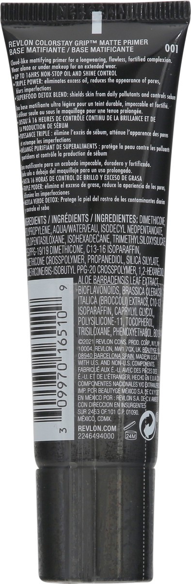 slide 2 of 9, Revlon ColorStay Grip Matte Primer 1 fl oz, 0.51 fl oz