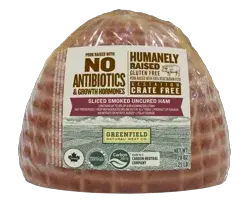 Greenfield Natural* Meat Co. Sliced Smoked Uncured Ham