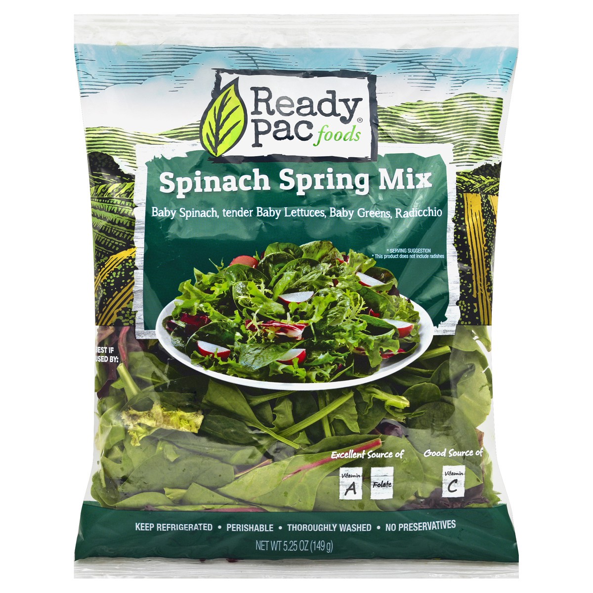 slide 5 of 6, Ready Pac Foods Spinach Spinach Spring Mix 5.25 oz, 5.25 oz