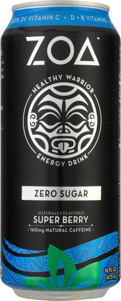 slide 1 of 9, ZOA Zero Super Berry . - 16 oz, 16 oz