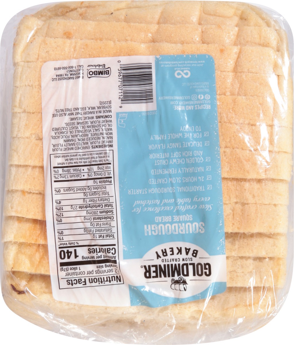 slide 2 of 9, California Goldminer Sourdough Square Bread, 24 oz, 24 oz