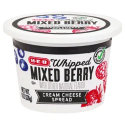 H-E-B Whipped Mixed Berry Cream Cheese Spread