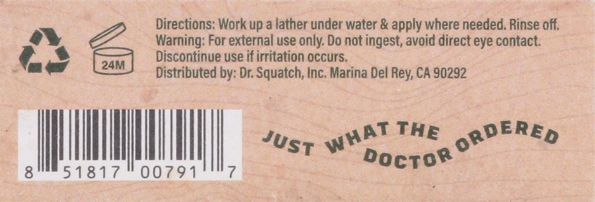 slide 6 of 9, Dr. Squatch Medium Grit Men's Natural Birchwood Breeze Soap 5 oz, 5 oz