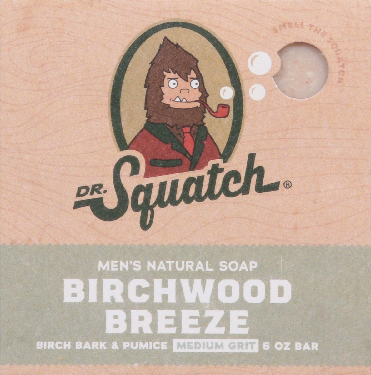 slide 7 of 9, Dr. Squatch Medium Grit Men's Natural Birchwood Breeze Soap 5 oz, 5 oz