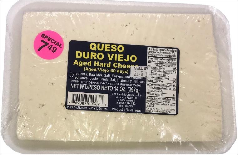 slide 1 of 1, La Ricura Queso Duro Viejo, 14 oz