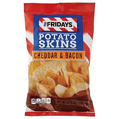 slide 1 of 1, T.G.I. Friday's Cheddar & Bacon Potato Skins, 6.75 oz