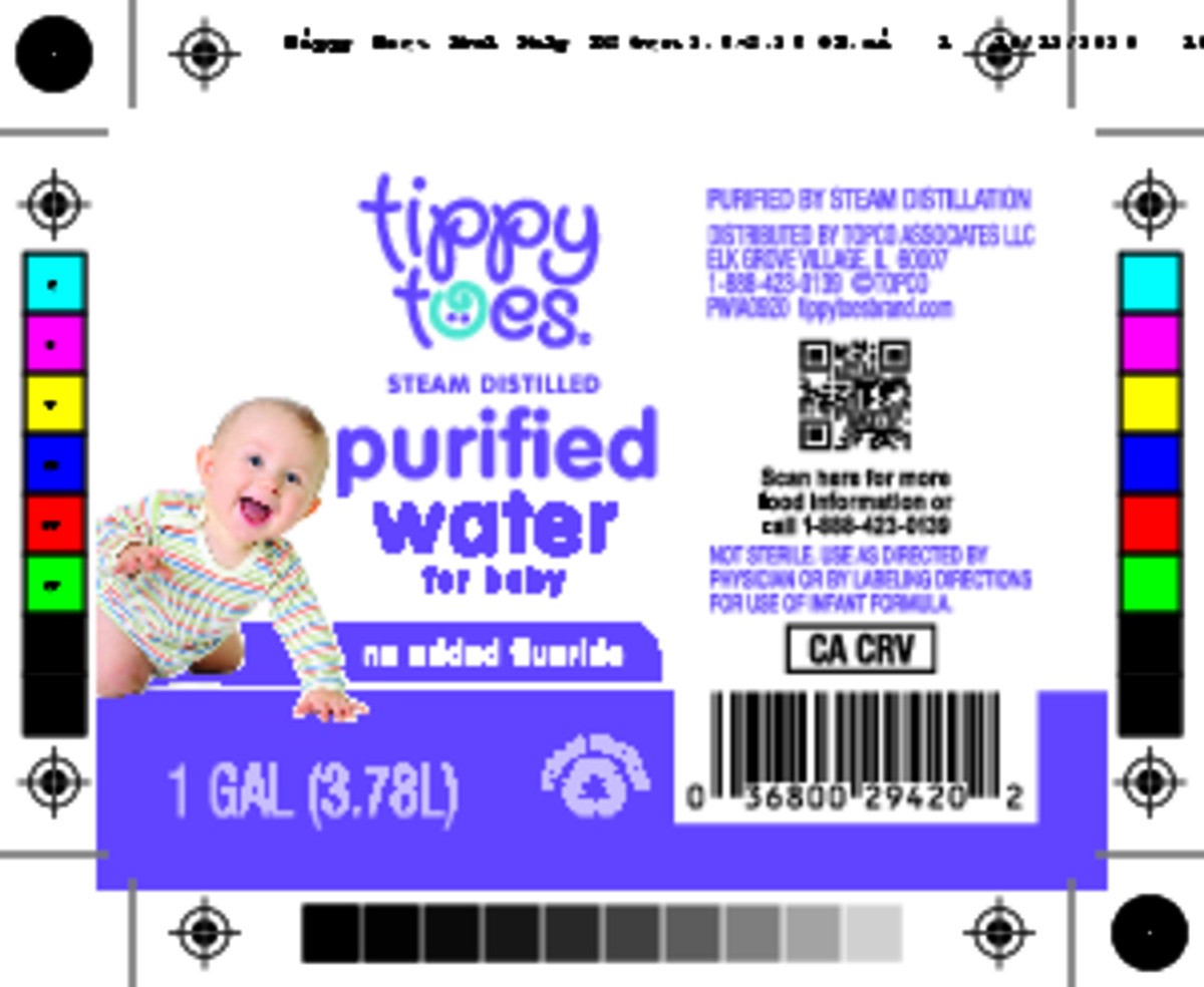 slide 6 of 15, Tippy Toes Steam Distilled Purified Water for Baby, 128 fl oz