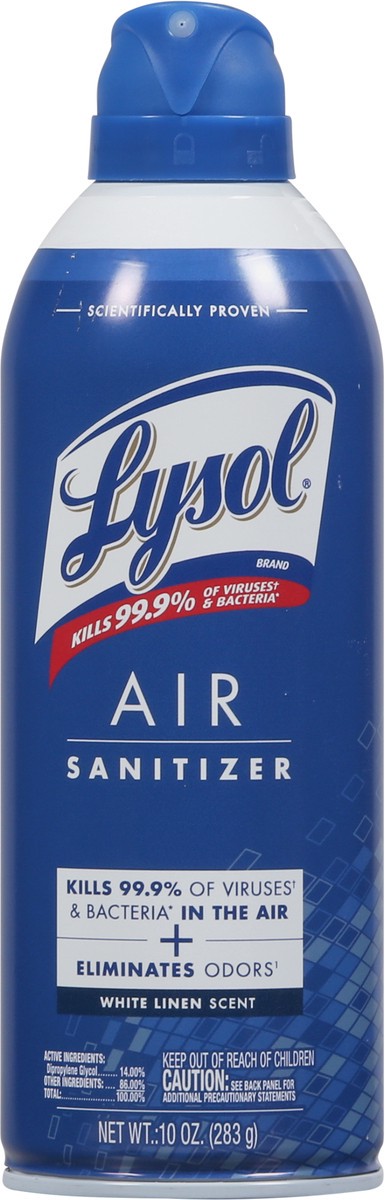 slide 3 of 9, Lysol White Linen Scent Air Sanitizer 10 oz, 10 oz
