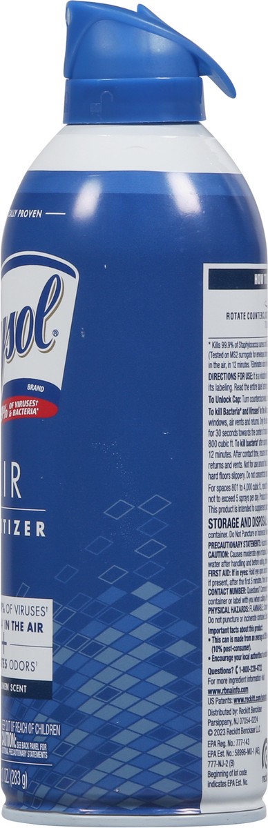 slide 4 of 9, Lysol White Linen Scent Air Sanitizer 10 oz, 10 oz