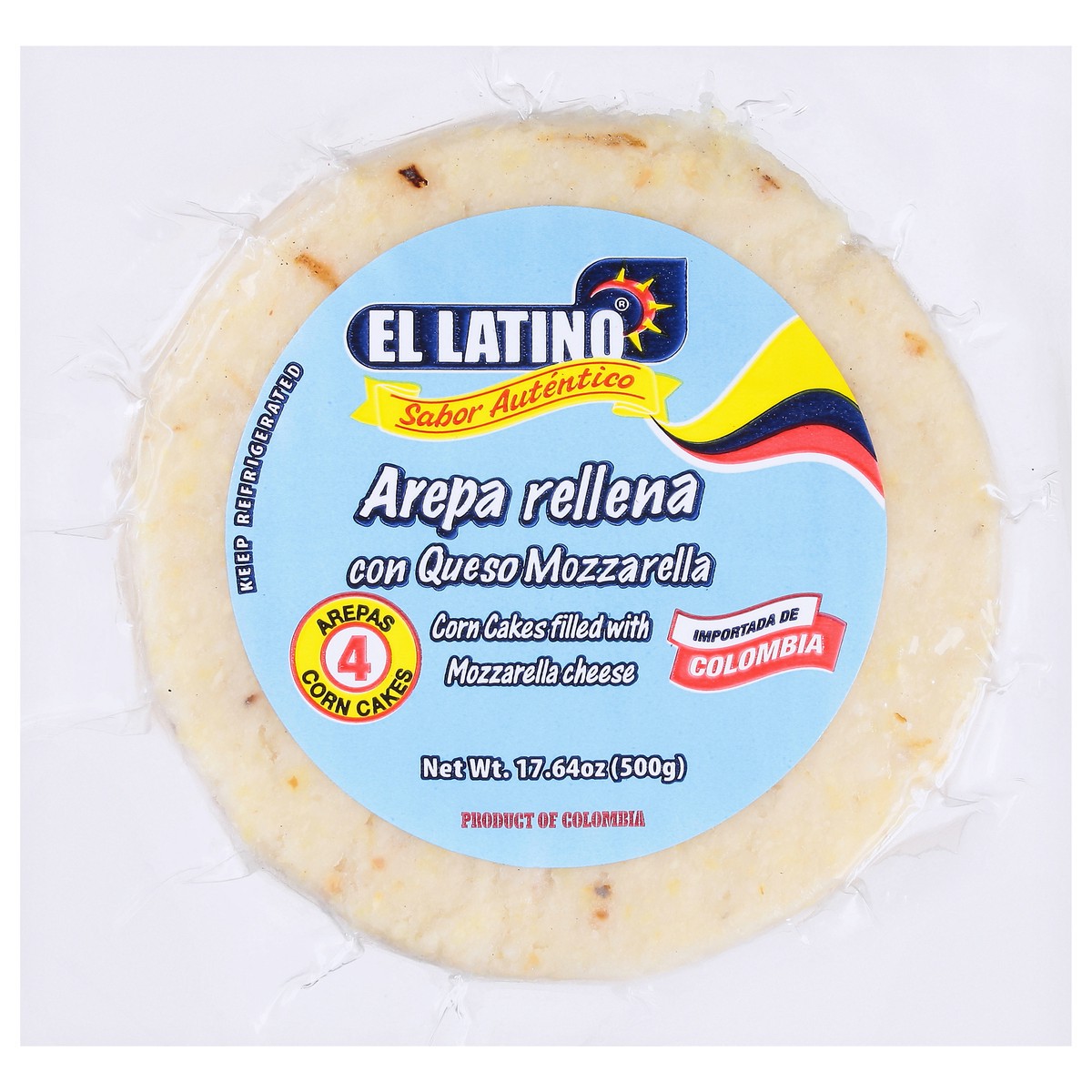 slide 2 of 14, El Latino Mozzarella Cheese Corn Cakes 4 ea, 17 oz