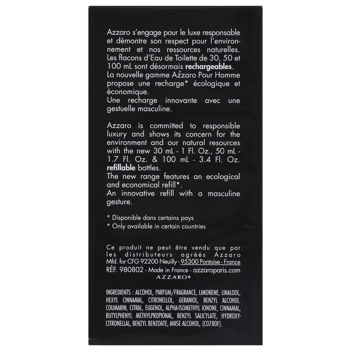 slide 2 of 13, Azzaro Refillable Fragrance Spray 1.7 fl oz, 1.7 fl oz