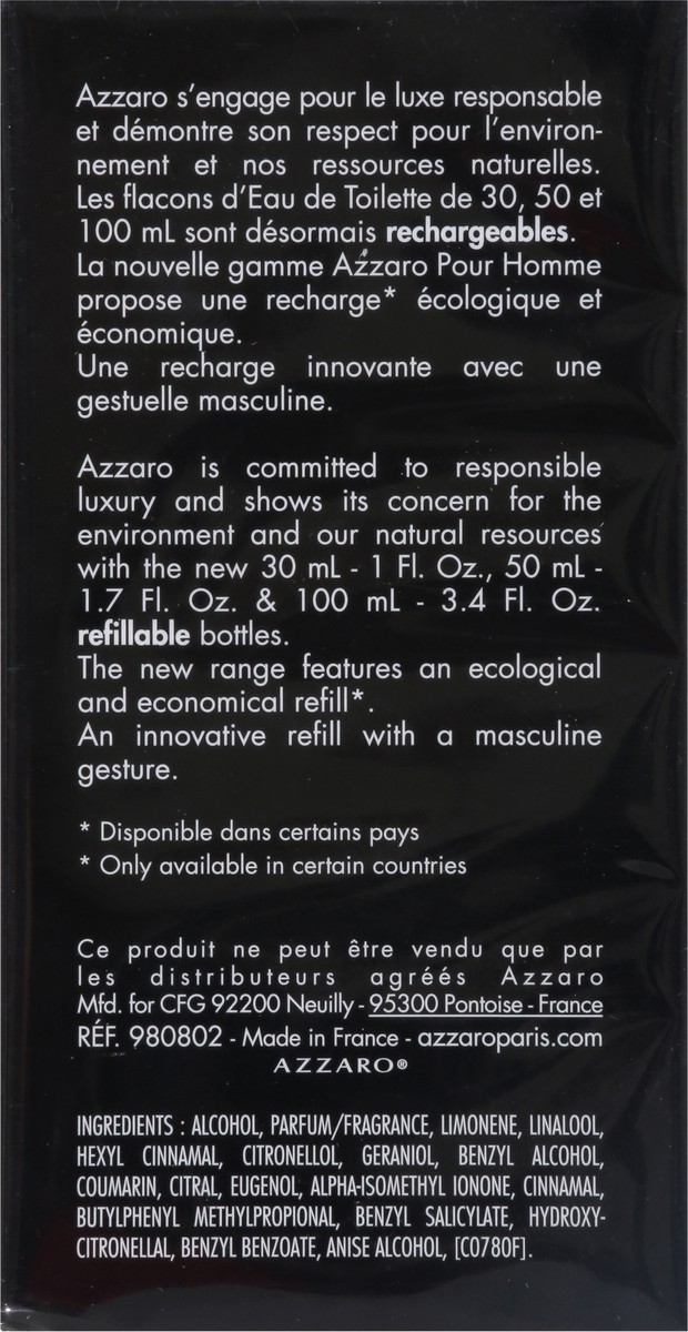 slide 8 of 13, Azzaro Refillable Fragrance Spray 1.7 fl oz, 1.7 fl oz