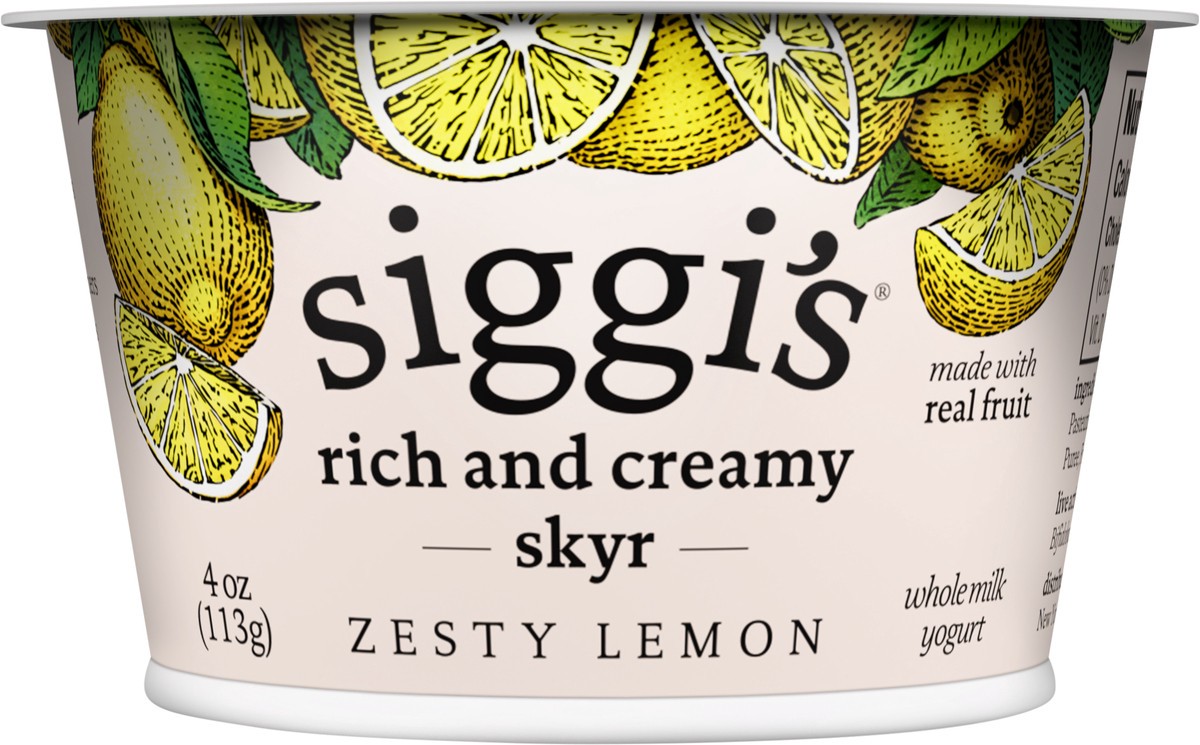 slide 9 of 9, Siggi's Zesty Lemon Rich and Creamy Skyr, 4 oz