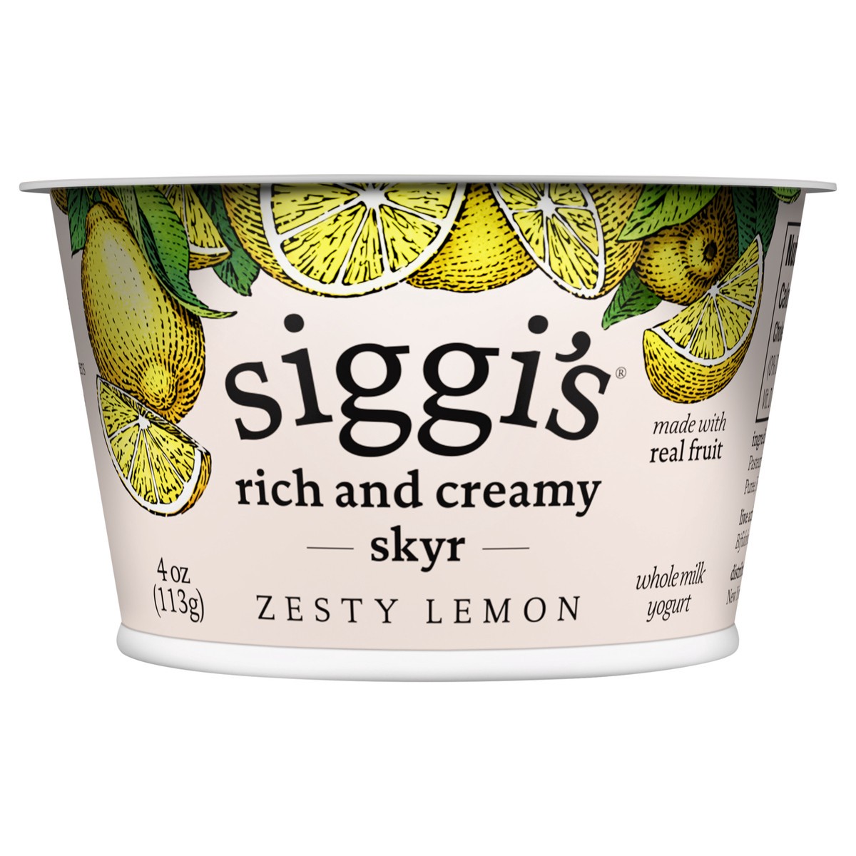 slide 8 of 9, Siggi's Zesty Lemon Rich and Creamy Skyr, 4 oz