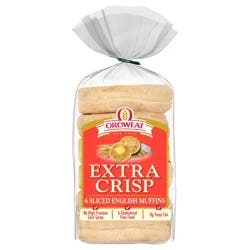 Oroweat Extra Crisp English Muffins, 6 count, 12.5 oz