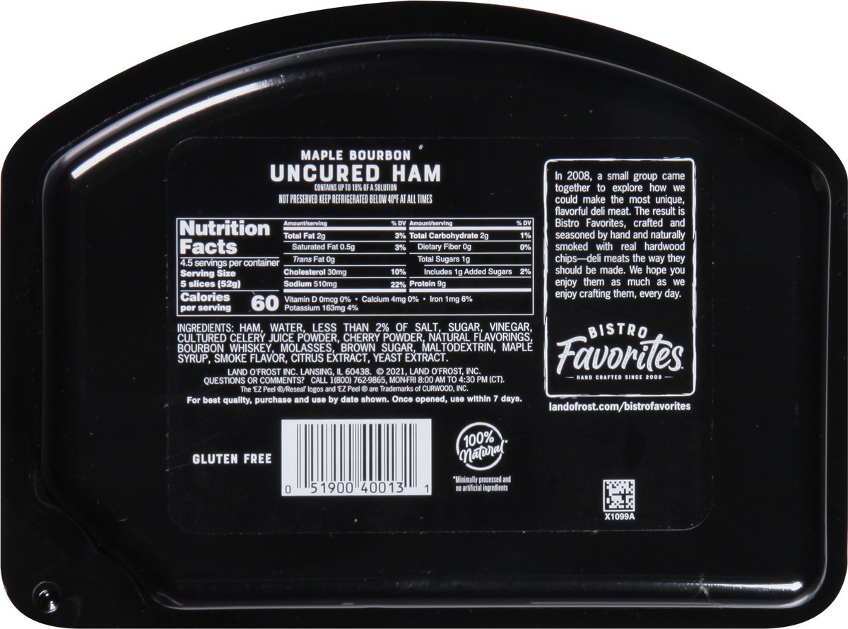 slide 4 of 14, Land O' Frost Land O Frost Maple Bourbon Ham, 8 oz