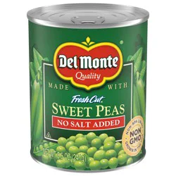 Del Monte Fresh Cut No Salt Added Sweet Peas 8.5 oz. Can