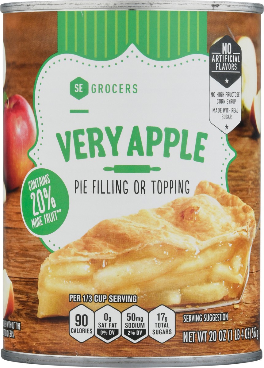 slide 10 of 14, SE Grocers Vry Apple Pie Fllng, 20 oz