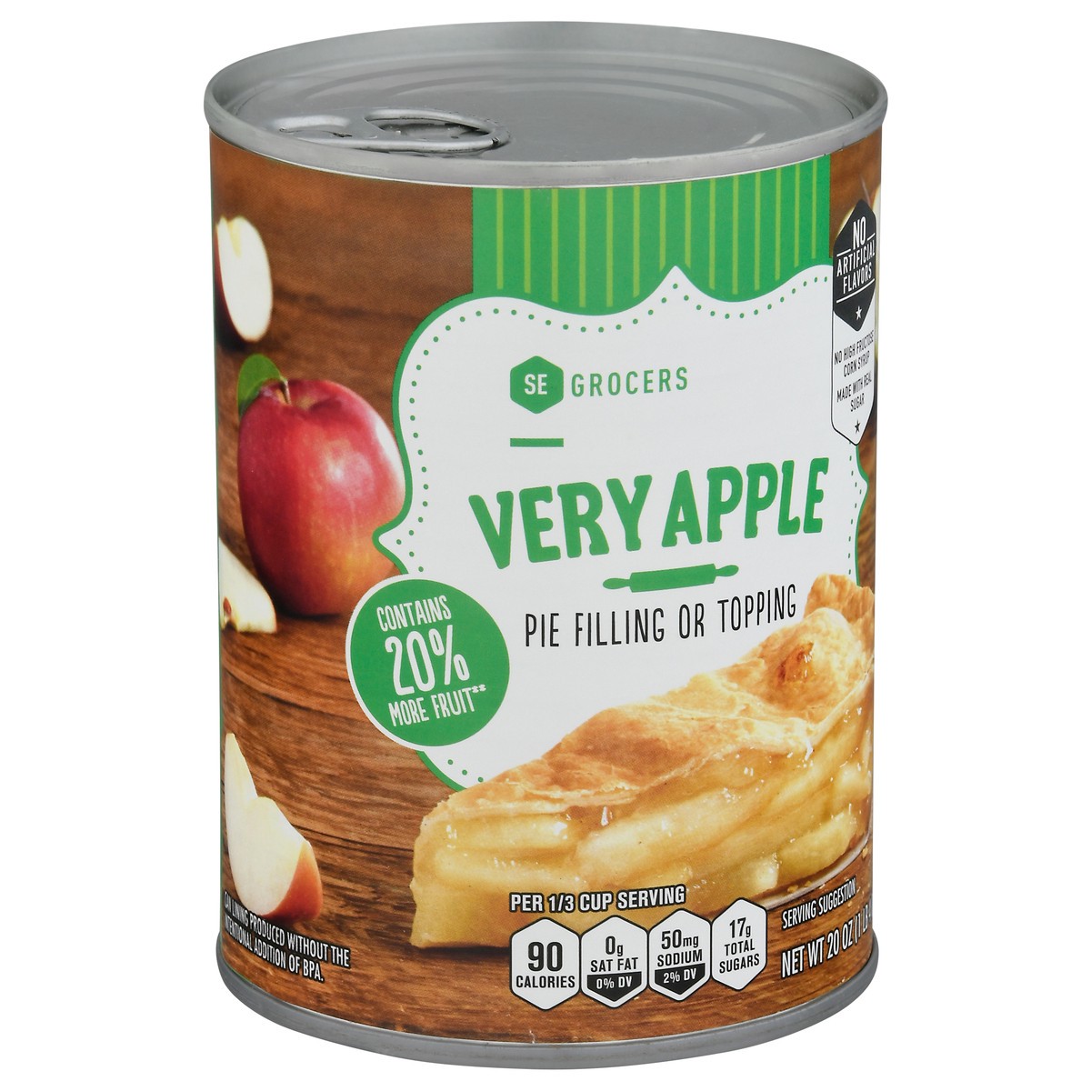 slide 4 of 14, SE Grocers Vry Apple Pie Fllng, 20 oz