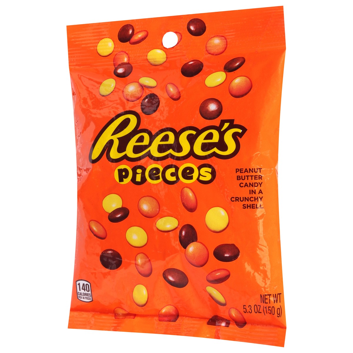 slide 10 of 13, Reese's PIECES Peanut Butter In a Crunchy Shell, Candy Bag, 5.3 oz, 5.3 oz