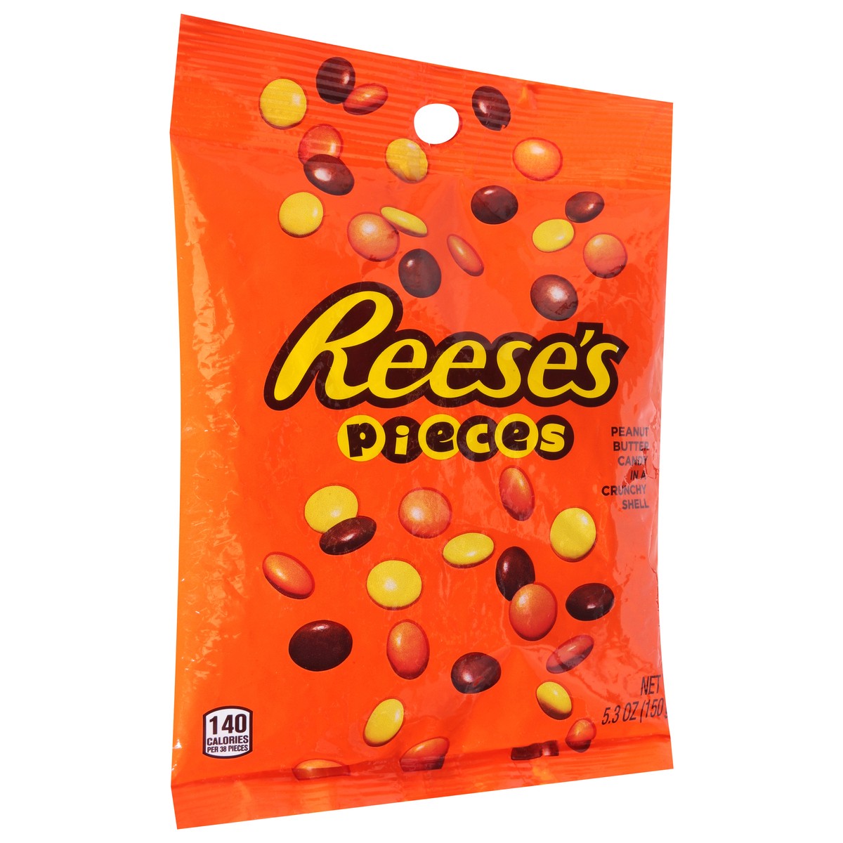 slide 5 of 13, Reese's PIECES Peanut Butter In a Crunchy Shell, Candy Bag, 5.3 oz, 5.3 oz
