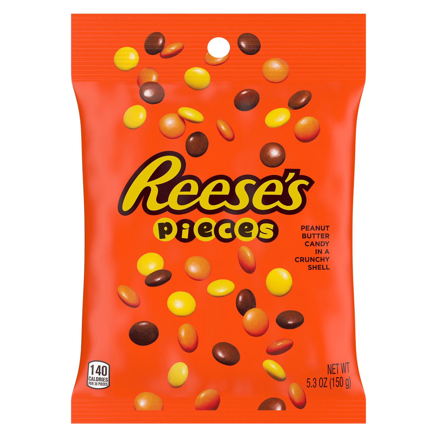 slide 1 of 13, Reese's PIECES Peanut Butter In a Crunchy Shell, Candy Bag, 5.3 oz, 5.3 oz