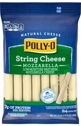 Polly-O Mozzarella String Cheese - 24 Oz