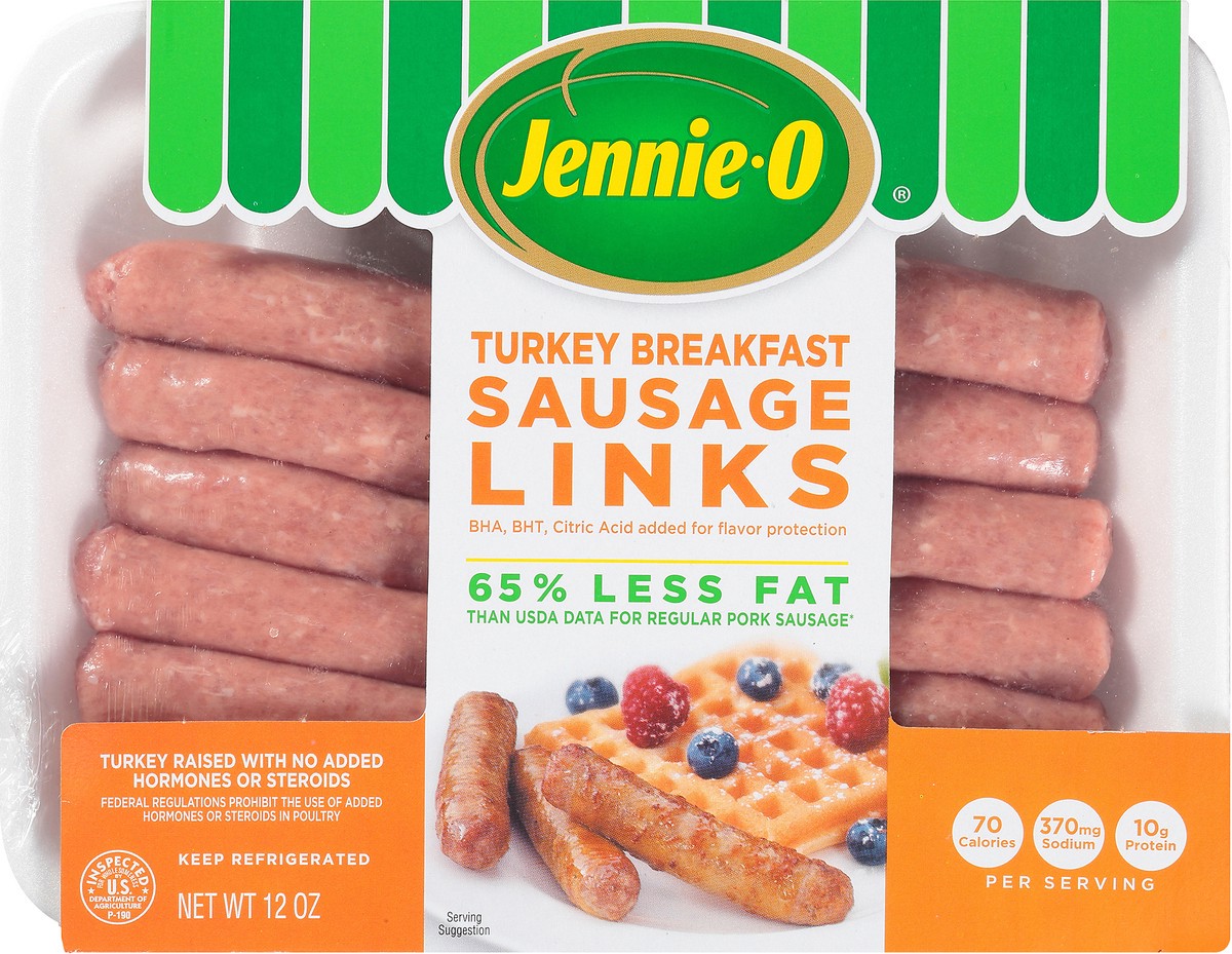 slide 4 of 7, Jennie-O Turkey Breakfast Sausage Links 12 oz, 12 oz