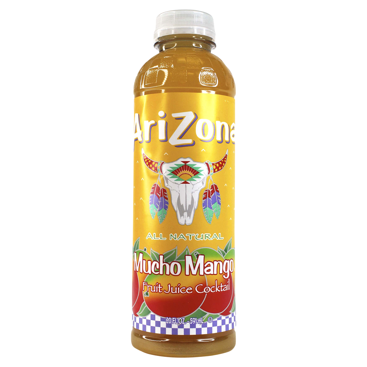 slide 1 of 4, AriZona Mucho Mango Bottle - 20 fl oz, 20 fl oz